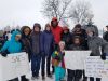 St. Anne's community members marching at the annual Martin Luther King Jr. Day Marade